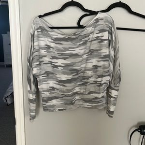 Cropped off the shoulder sweater